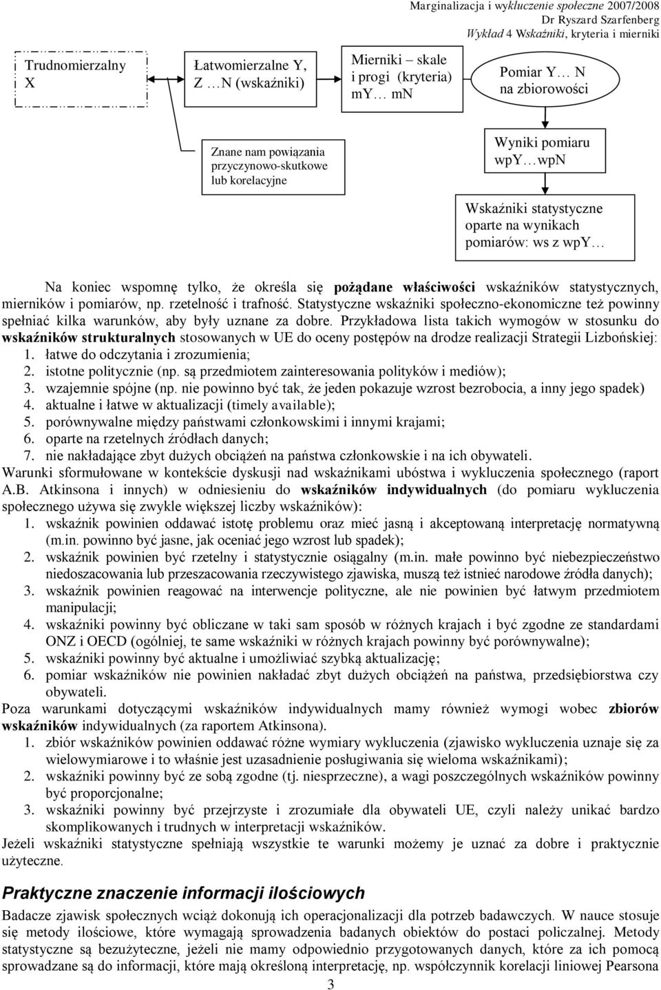 rzetelność i trafność. Statystyczne wskaźniki społeczno-ekonomiczne też powinny spełniać kilka warunków, aby były uznane za dobre.