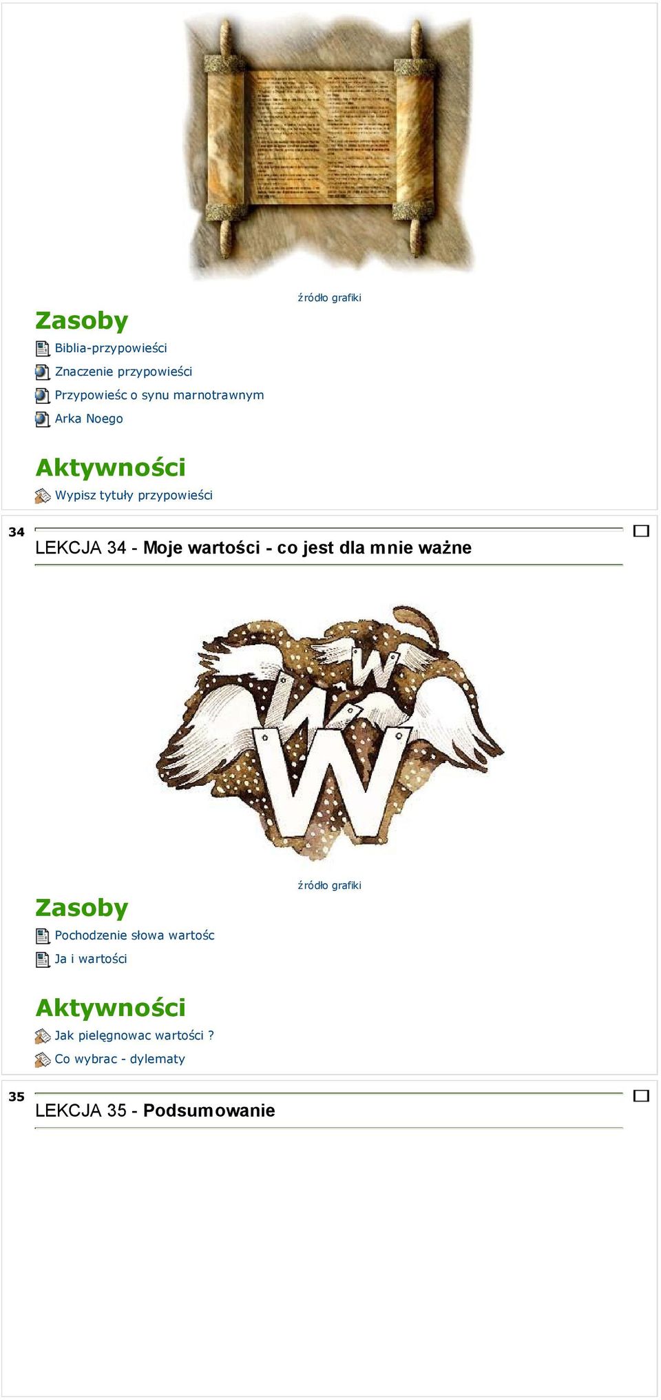 wartości - co jest dla mnie ważne Pochodzenie słowa wartośc Ja i