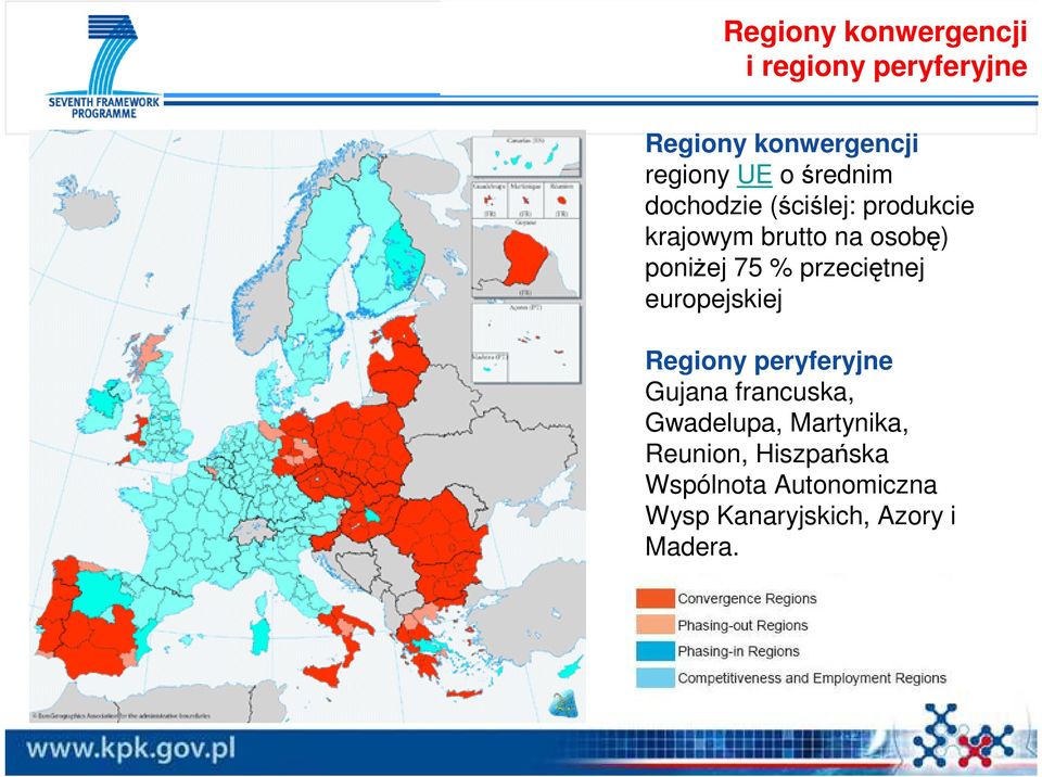 przeciętnej europejskiej Regiony peryferyjne Gujana francuska, Gwadelupa,