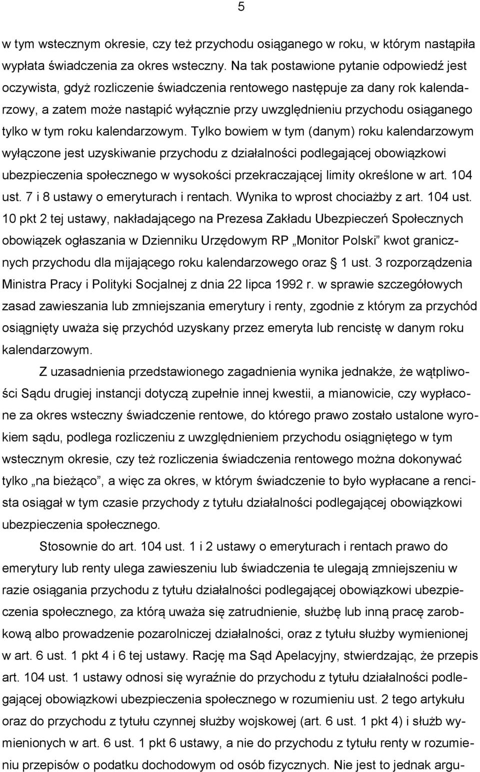 tylko w tym roku kalendarzowym.