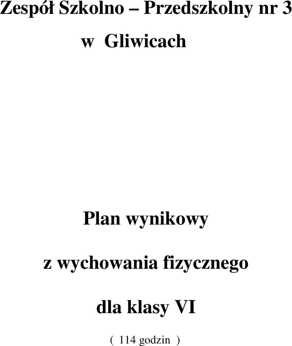 wynikowy z wychowania