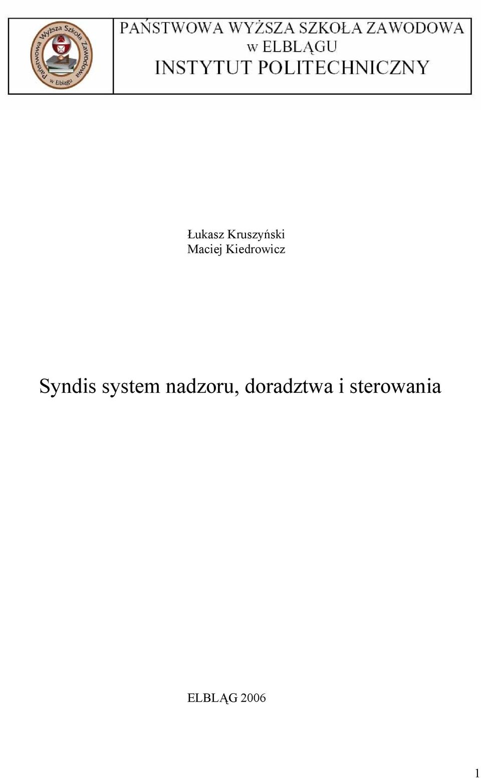 Syndis system nadzoru,