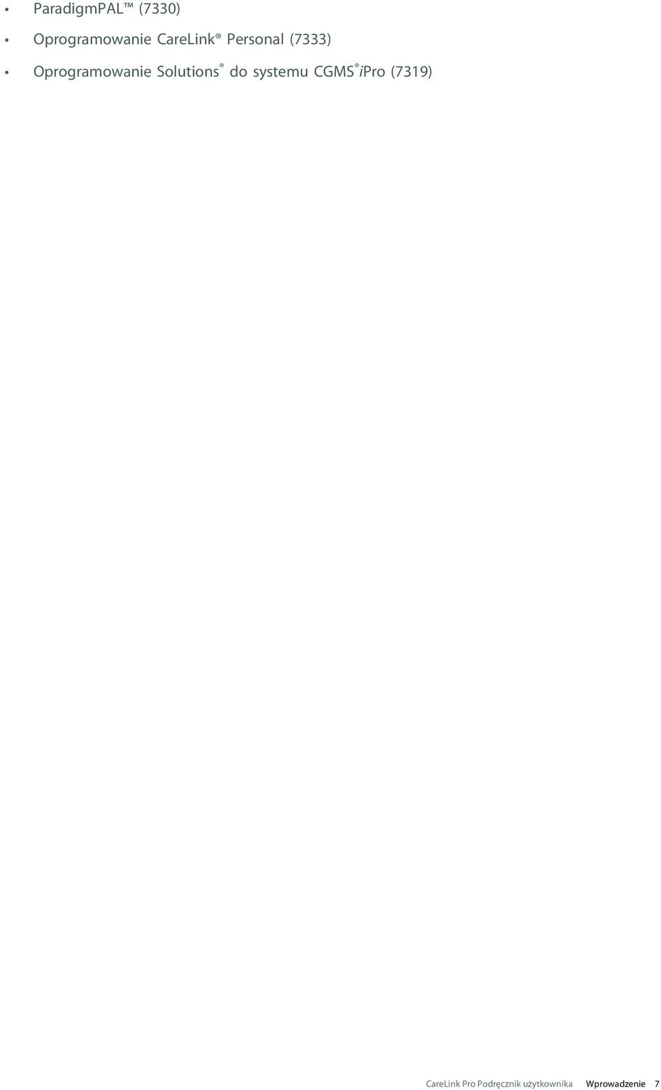 Solutions do systemu CGMS ipro (7319)