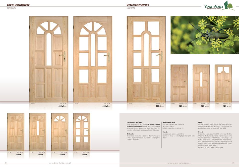 KATALOG DRZWI w zgodzie z naturą. Drzwi do Twojego wnętrza. - PDF Free  Download