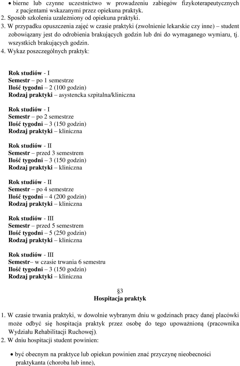 wszystkich brakujących godzin. 4.