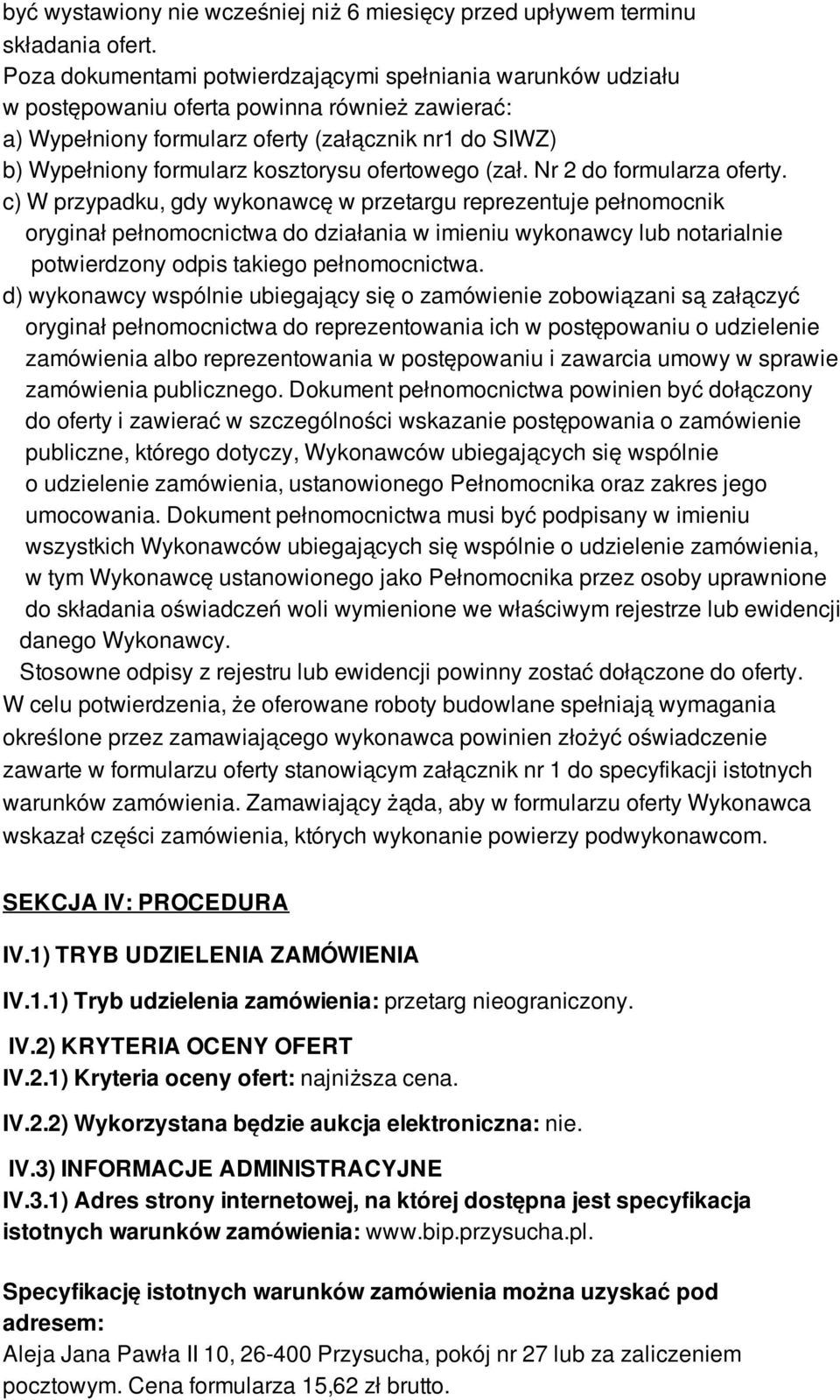 ofertowego (zał. Nr 2 do formularza oferty.