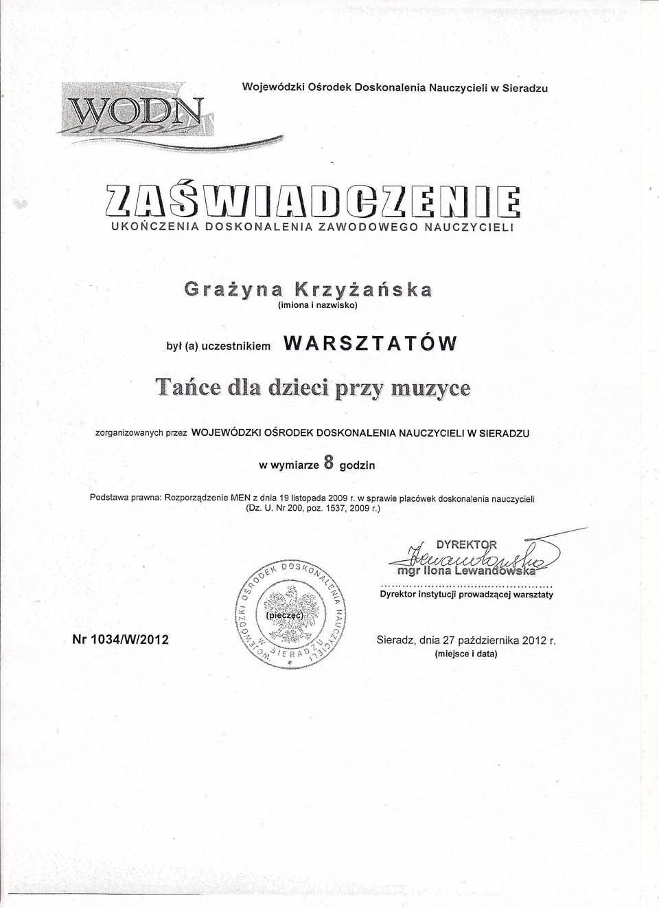 Nr 200, poz. 1537,2009 r.