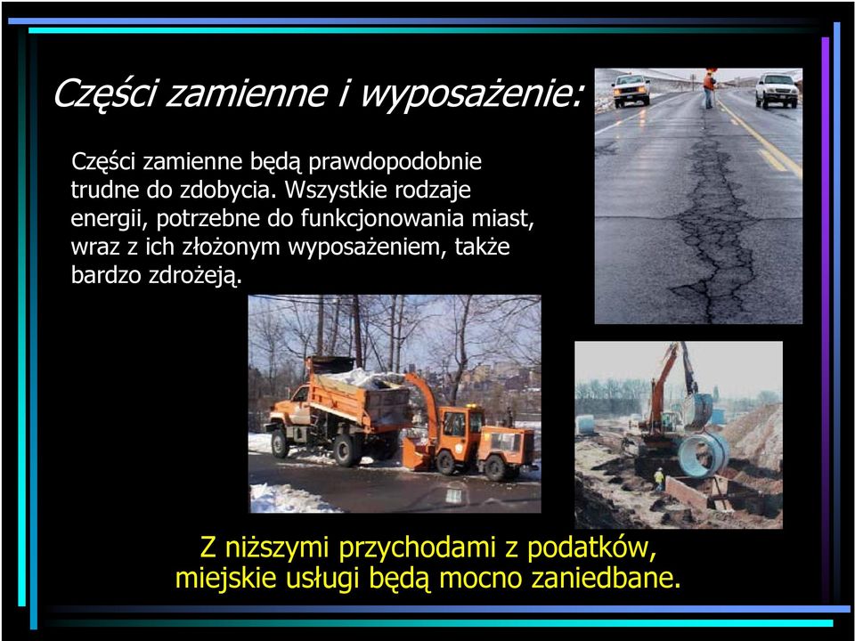 Wszystkie rodzaje energii, potrzebne do funkcjonowania miast, wraz z