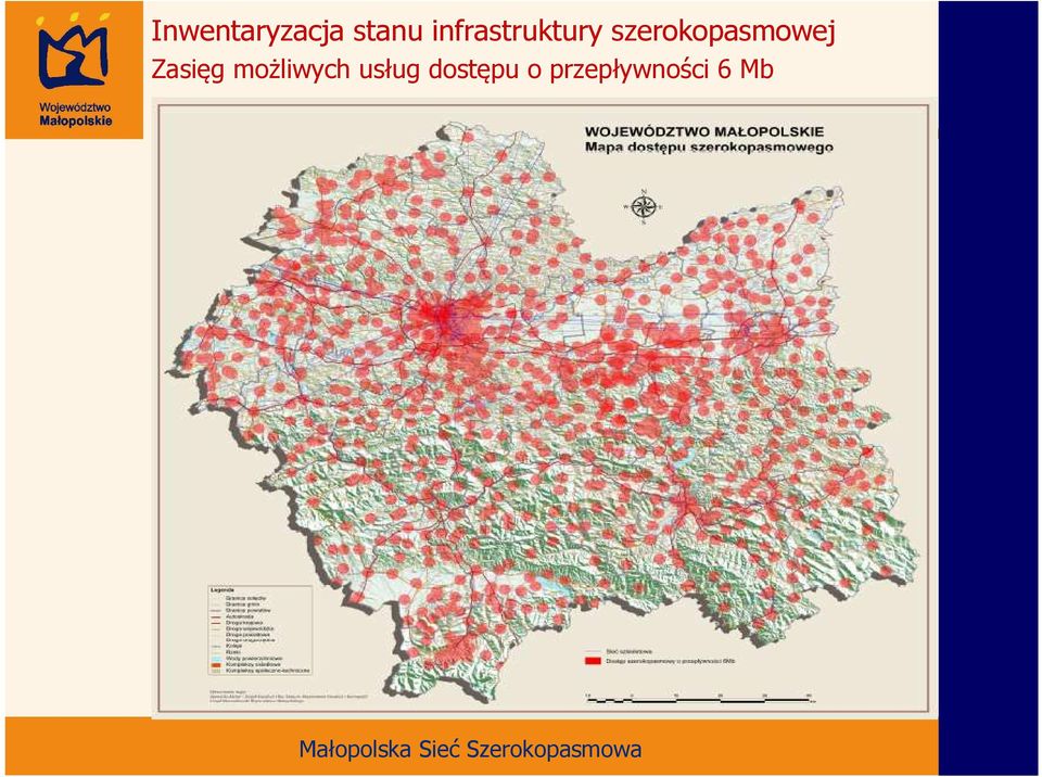 szerokopasmowej Zasięg