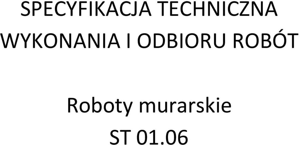 WYKONANIA I