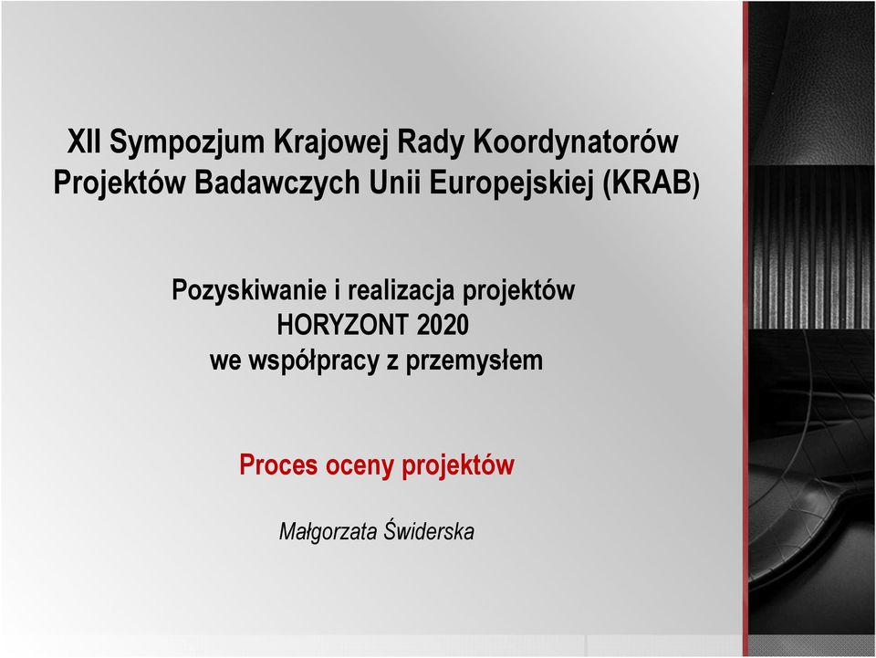 realizacja projektów HORYZONT 2020 we współpracy z