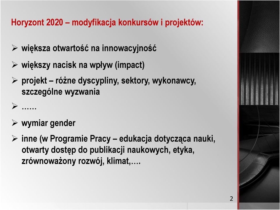 wykonawcy, szczególne wyzwania wymiar gender inne (w Programie Pracy edukacja