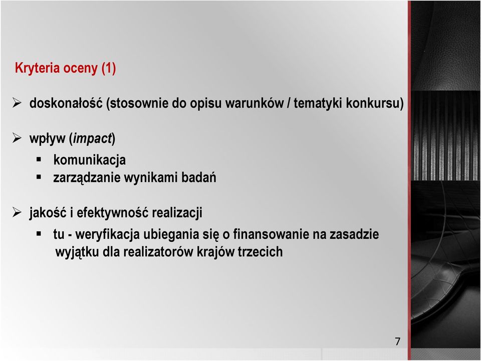 badań jakość i efektywność realizacji tu - weryfikacja ubiegania