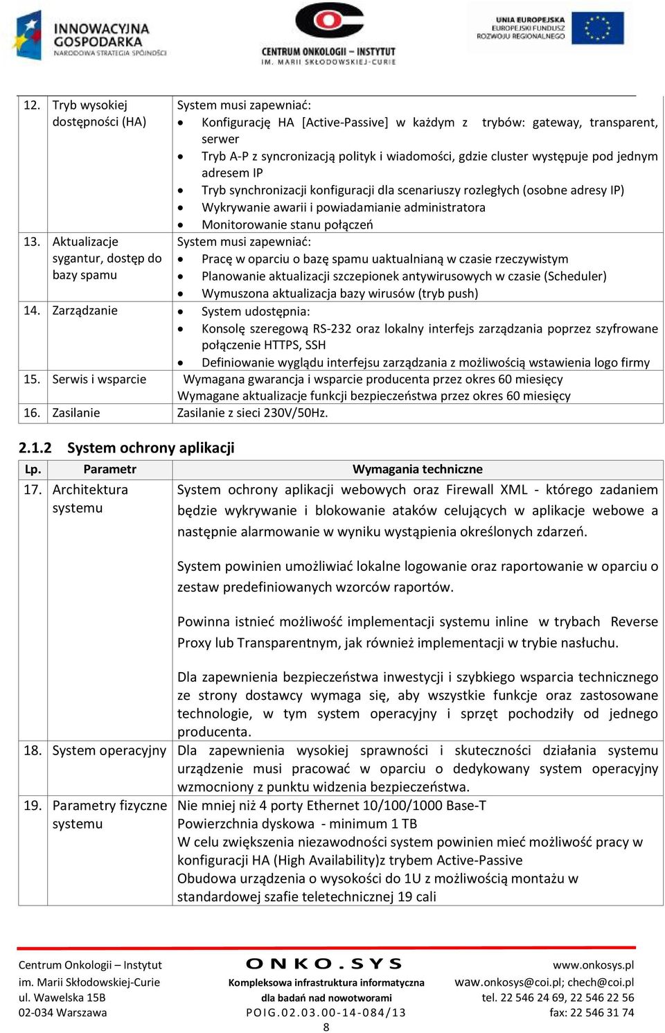 gdzie cluster występuje pod jednym adresem IP Tryb synchronizacji konfiguracji dla scenariuszy rozległych (osobne adresy IP) Wykrywanie awarii i powiadamianie administratora Monitorowanie stanu