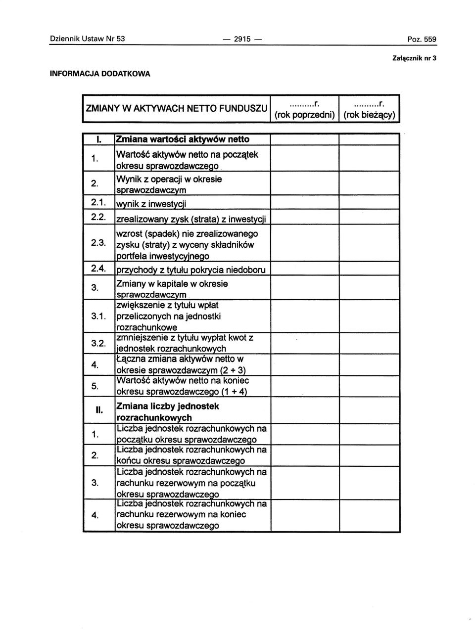 Wynik ~ operacji w okresie sprawozdawczym lwynik z inwestycji zrealizowany zysk (strata) z inwestycji wzrost (spadek) nie zrealizowanego zysku (straty) z wyceny składników I portfela inwestycyjnego I