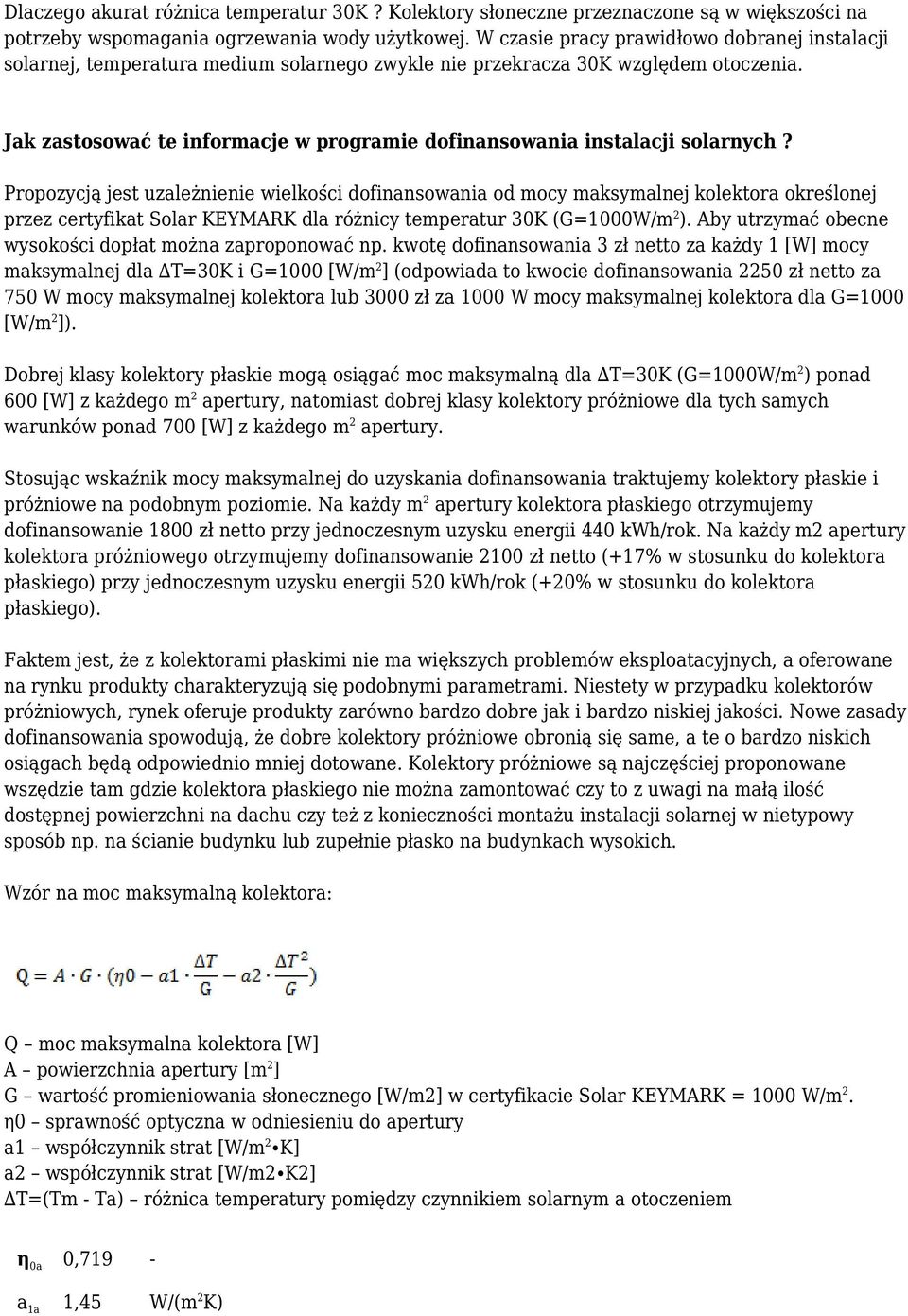 Jak zastosować te informacje w programie dofinansowania instalacji solarnych?