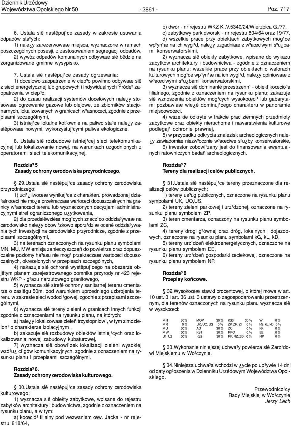 komunalnych odbywaæ siê bêdzie na zorganizowane gminne wysypisko. 7.
