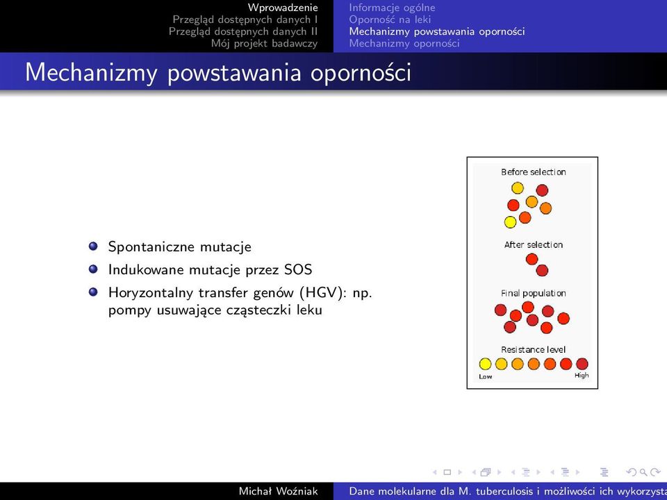 oporności Spontaniczne mutacje Indukowane mutacje przez SOS