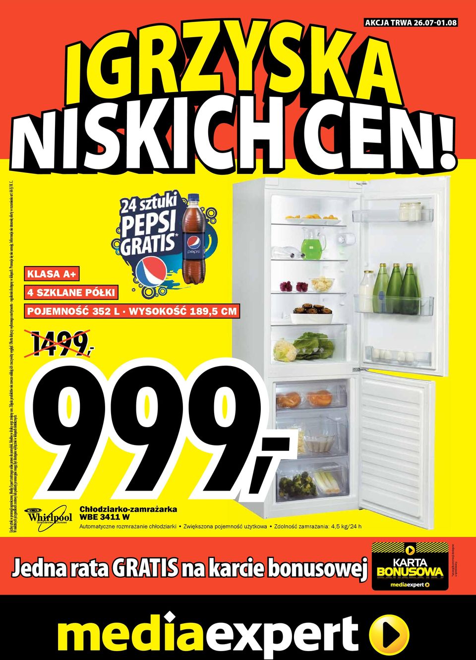 Informacje nie stanowią oferty w rozumieniu art. 66 1K.C.. W niektórych przypadkach zestawy lub pakiety promocyjne mogą być dostępne wyłącznie w sklepach detalicznych.