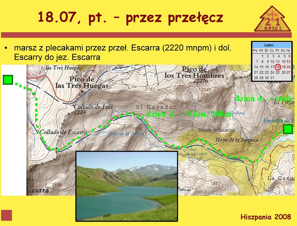 plecakami przez przeł.