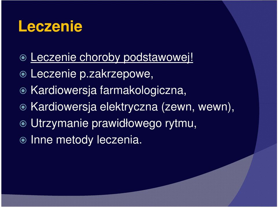 zakrzepowe, Kardiowersja farmakologiczna,