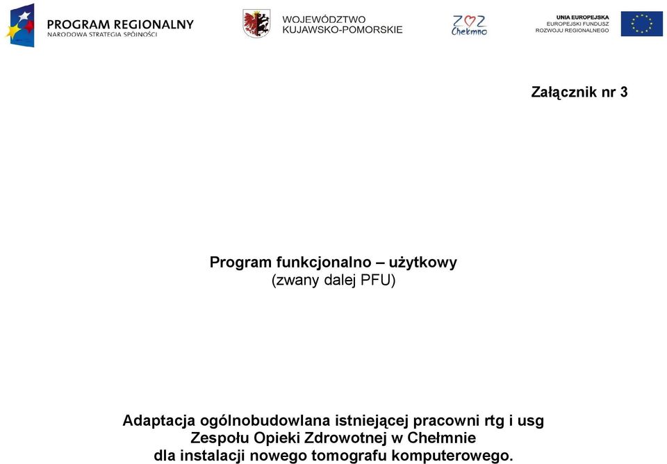 istniejącej pracowni rtg i usg Zespołu Opieki