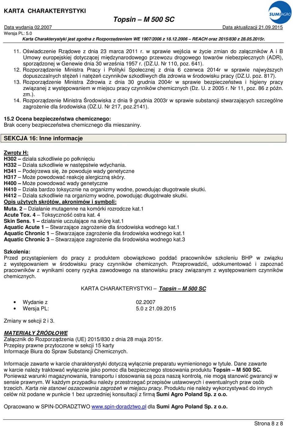 (DZ.U. Nr 110, poz. 641). 12.