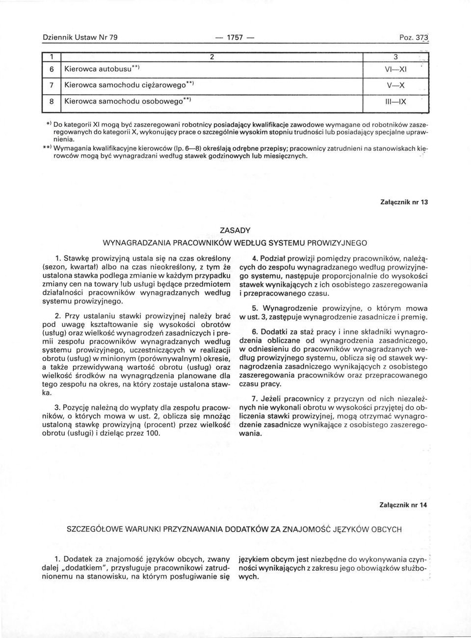 zawodowe wymagane od robotników zaszeregowanych do kategorii X, wykonujący prace o szczególnie wysokim stopniu trudności lub pos i adający specjalne uprawnienia.