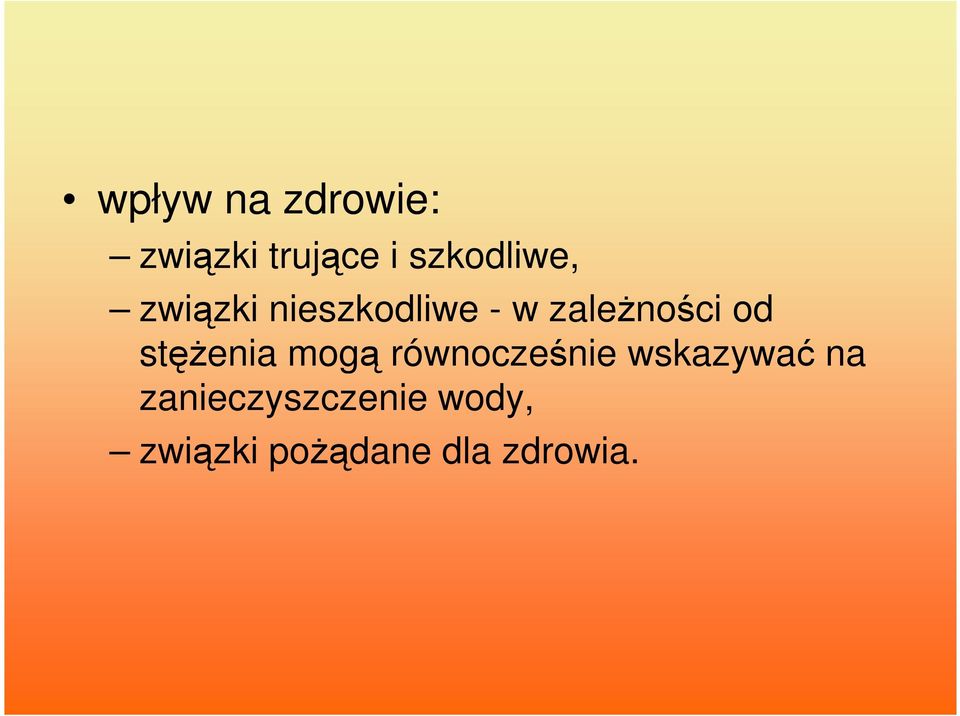 zaleŝności od stęŝenia mogą równocześnie