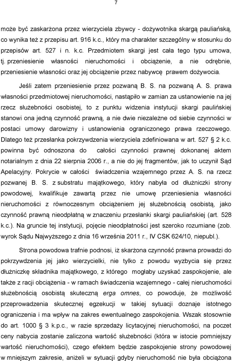na pozwaną A. S.
