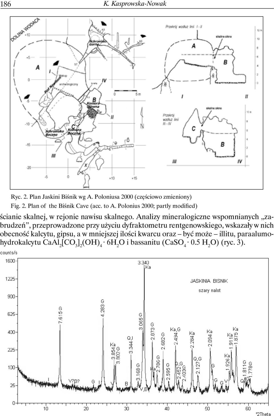 Analizy mineralogiczne wspomnianych zabrudzeń, przeprowadzone przy użyciu dyfraktometru rentgenowskiego, wskazały w nich
