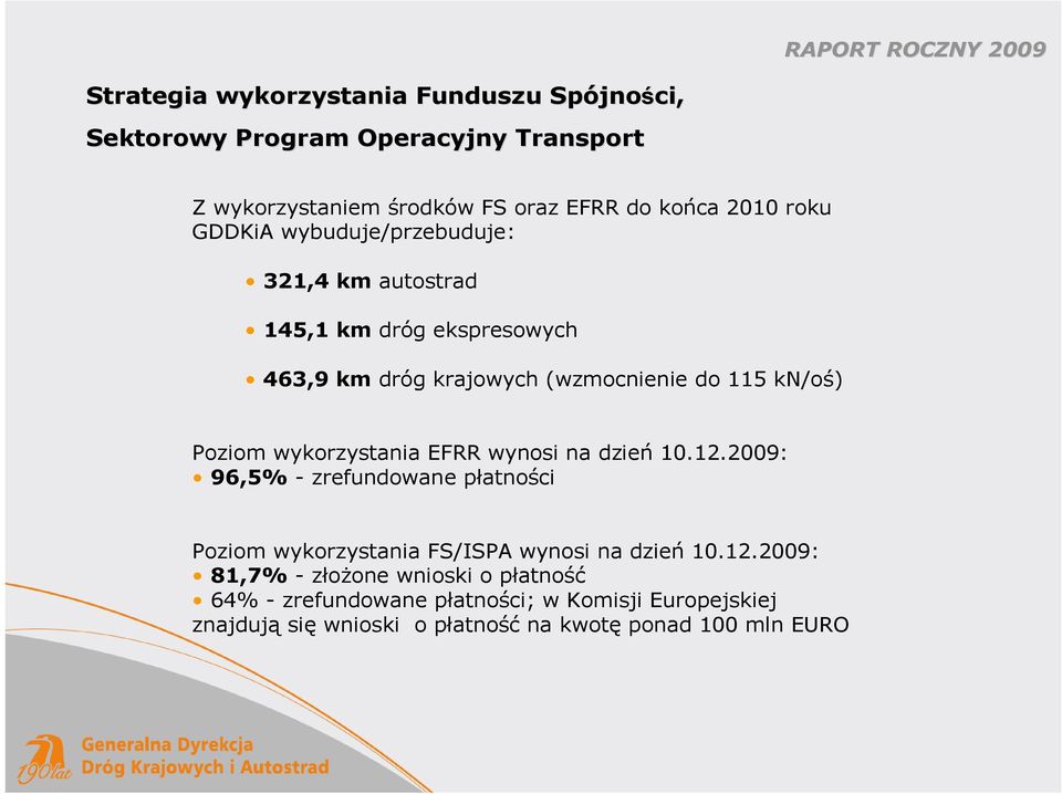 wykorzystania EFRR wynosi na dzień 10.12.