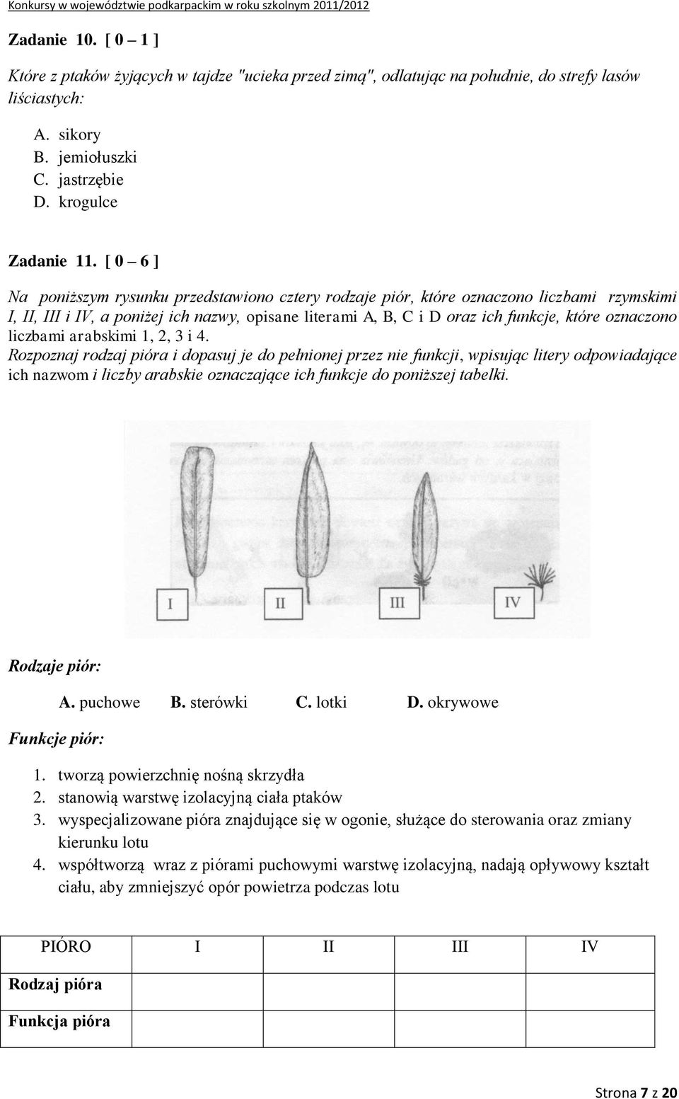 liczbami arabskimi 1, 2, 3 i 4.