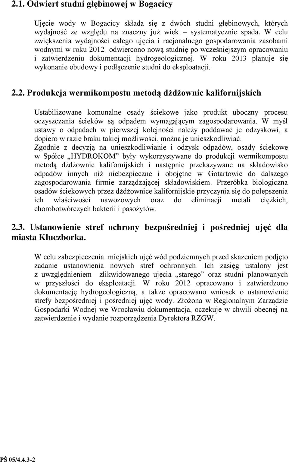 hydrogeologicznej. W roku 20