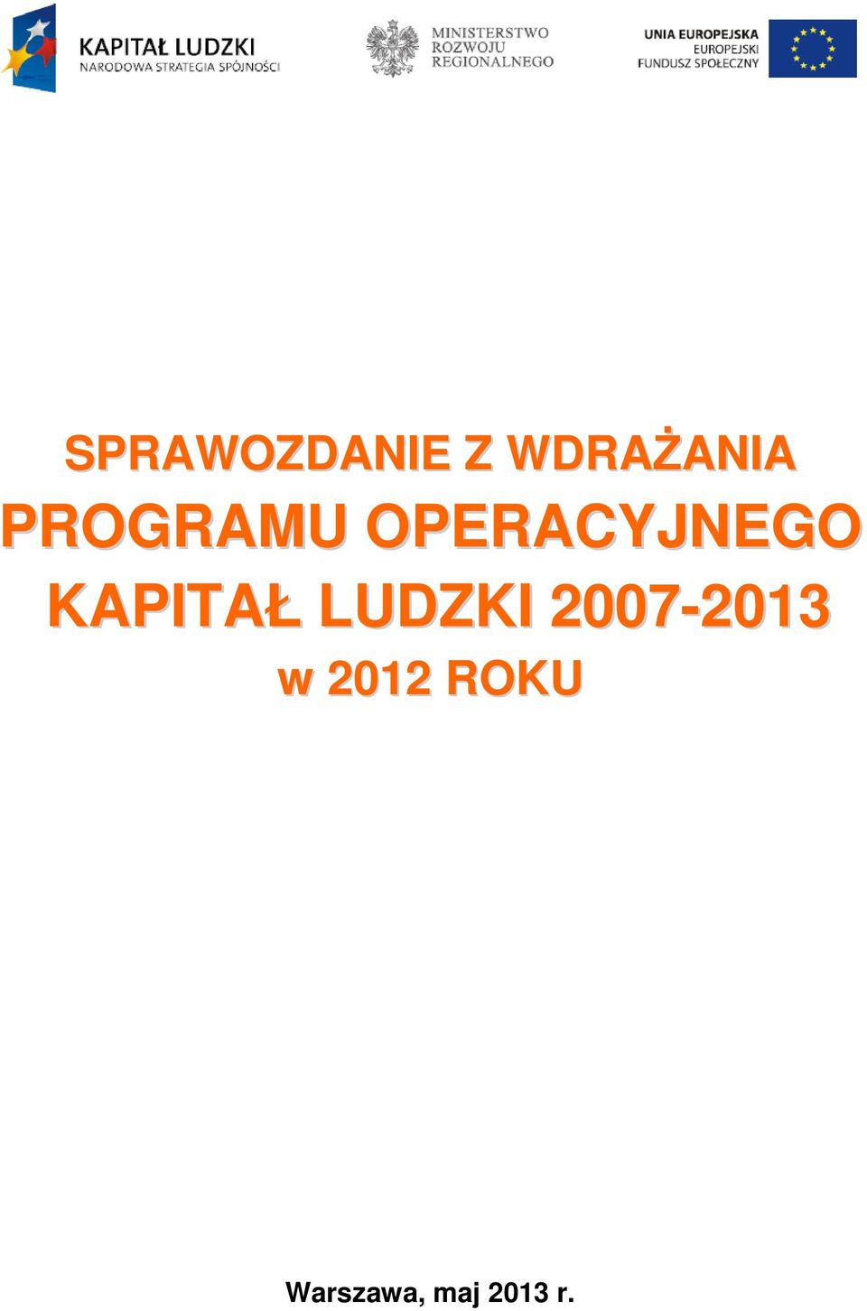 KAPITAŁ LUDZKI 2007-2013 w