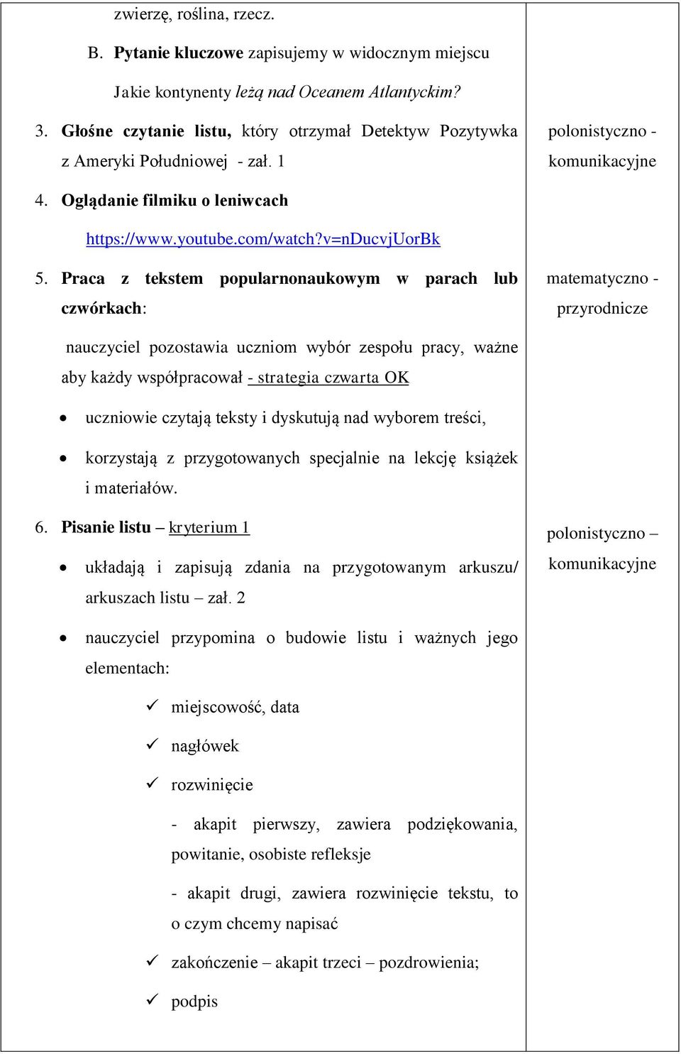 Praca z tekstem popularnonaukowym w parach lub czwórkach: matematyczno - przyrodnicze nauczyciel pozostawia uczniom wybór zespołu pracy, ważne aby każdy współpracował - strategia czwarta OK uczniowie