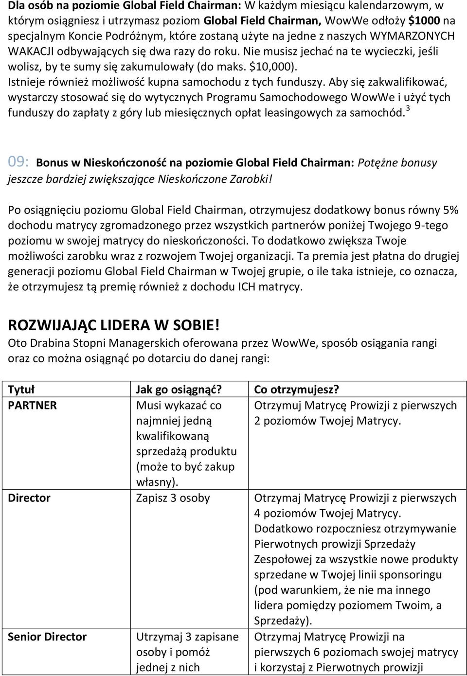 Istnieje również możliwość kupna samochodu z tych funduszy.