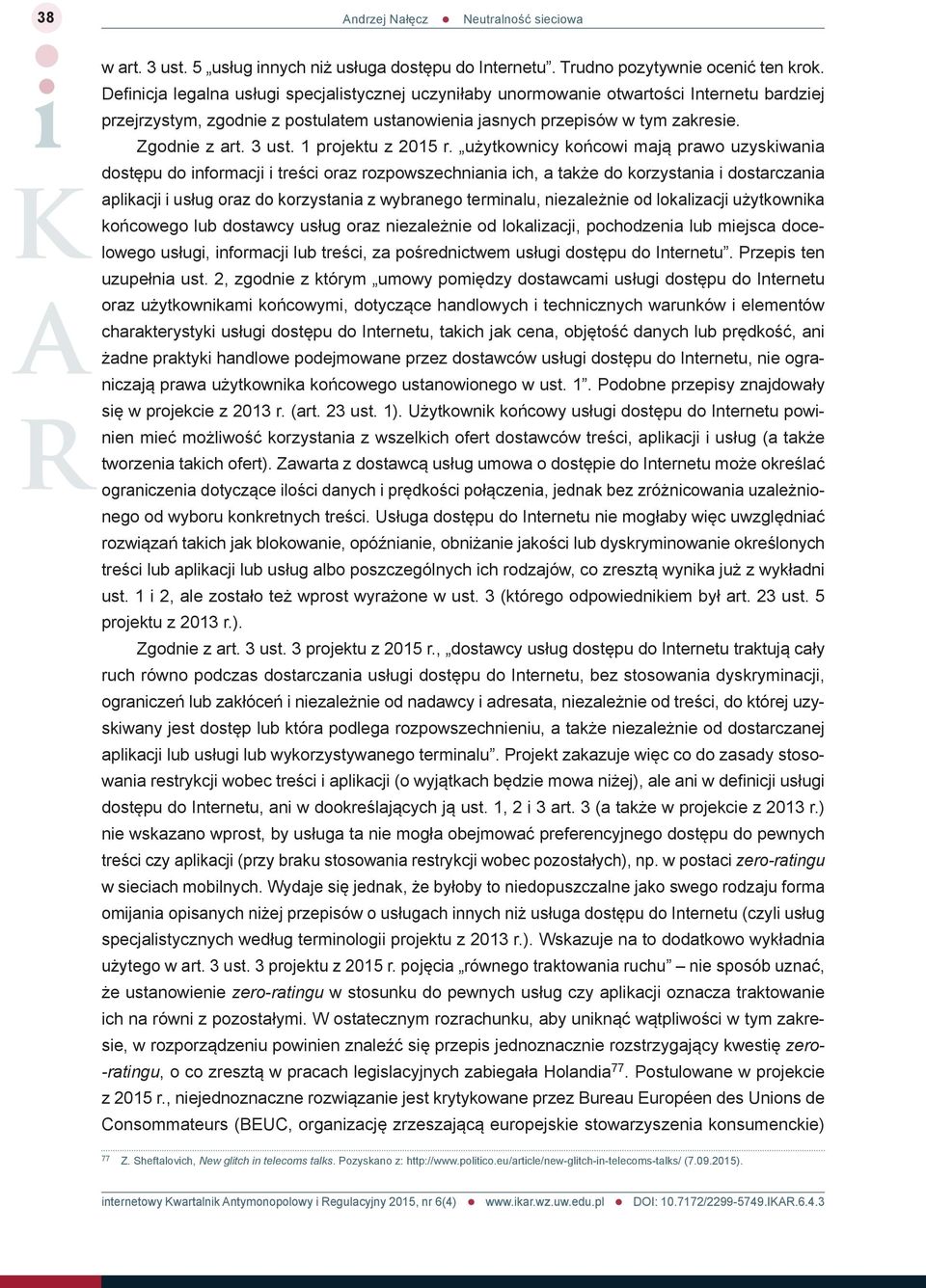 1 projektu z 2015 r.