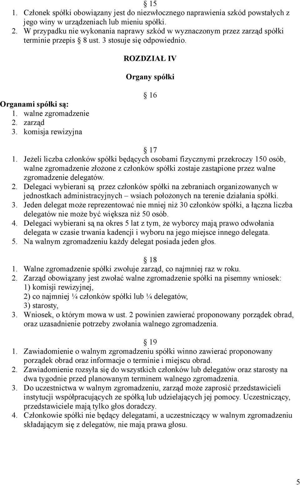 zarząd 3. komisja rewizyjna 16 17 1.