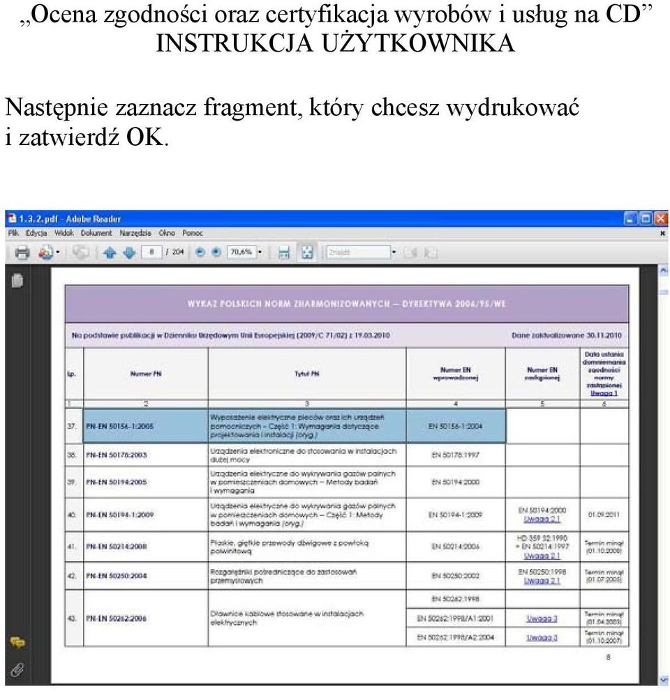 YTKOWNIKA Nast pnie zaznacz