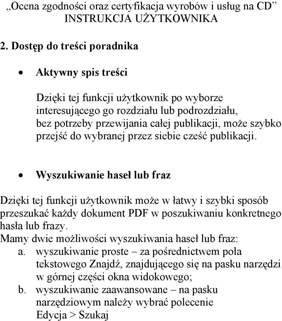szybko przej do wybranej przez siebie cze publikacji.