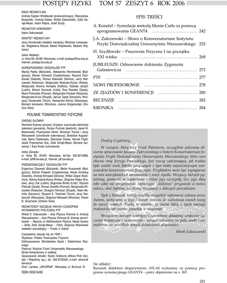 Hoża 69, 00-681 Warszawa, e-mail: postepy@fuw.edu.