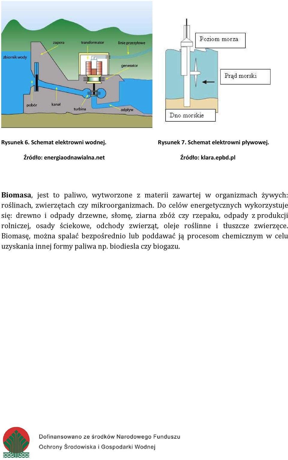 Do celów energetycznych wykorzystuje się: drewno i odpady drzewne, słomę, ziarna zbóż czy rzepaku, odpady z produkcji rolniczej, osady ściekowe,