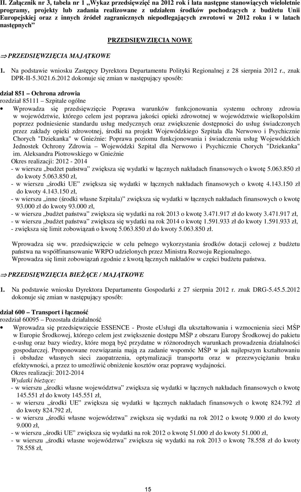 Regionalnej z 28 sierpnia 212 r., znak DPR-II-5.326.