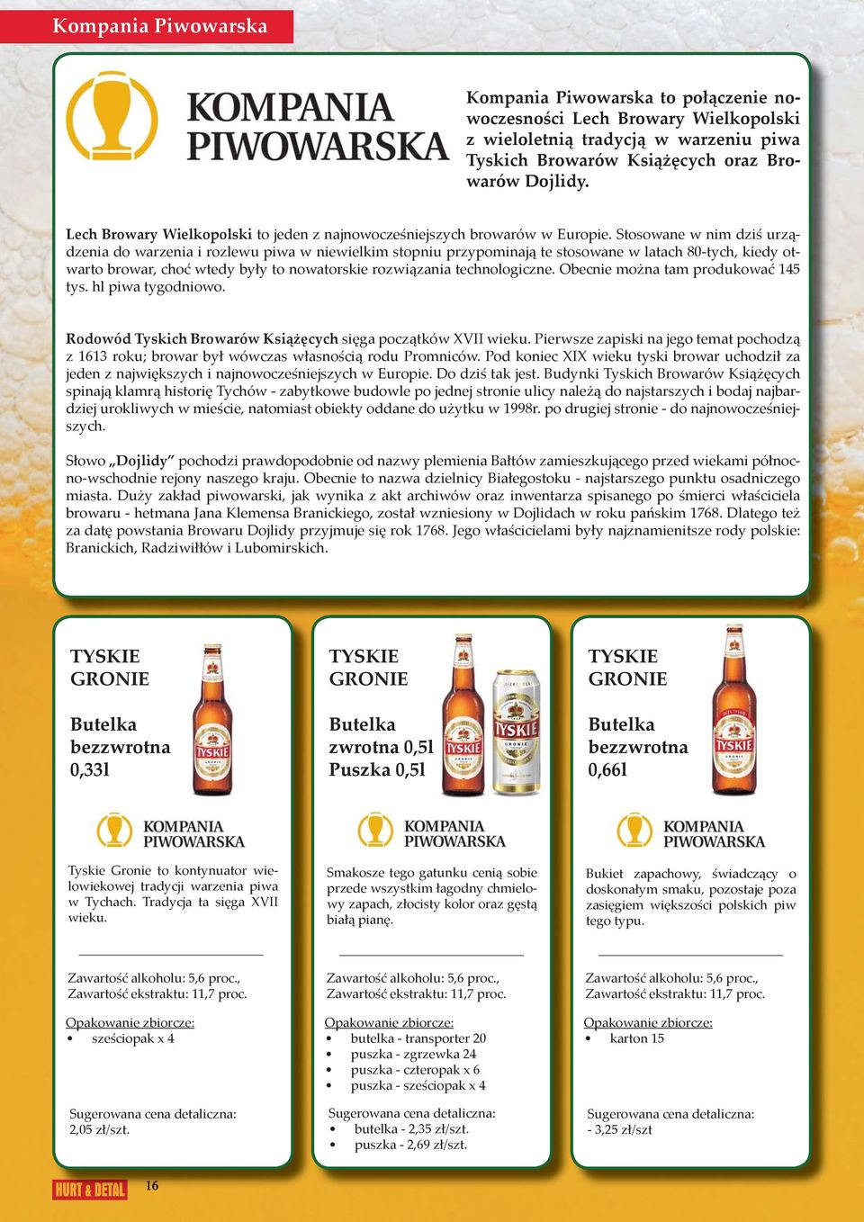 Stosowane w nim dziś urządzenia do warzenia i rozlewu piwa w niewielkim stopniu przypominają te stosowane w latach 80-tych, kiedy otwarto browar, choć wtedy były to nowatorskie rozwiązania