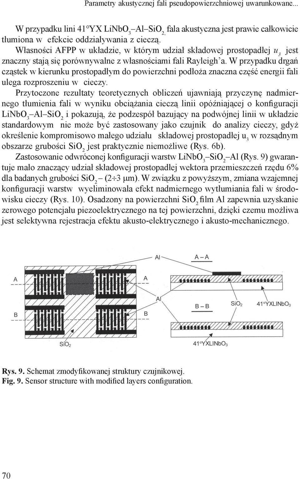 W przypadku drga cz stek w kierunku prostopad ym do powierzchni pod o a znaczna cz energii fali ulega rozproszeniu w cieczy.