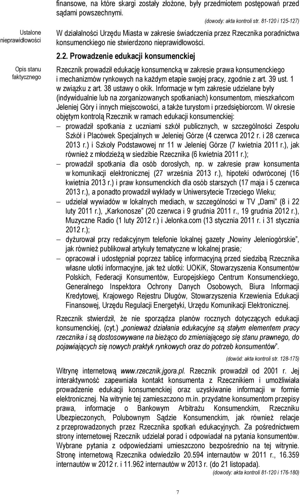 39 ust. 1 w związku z art. 38 ustawy o okik.