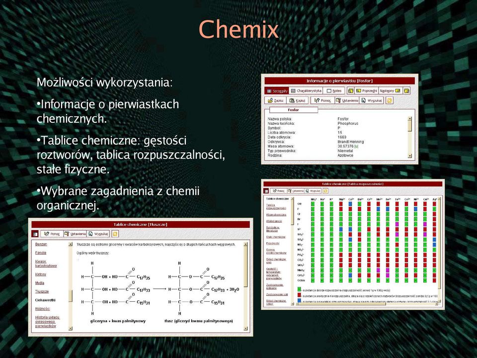 Tablice chemiczne: gęstości roztworów, tablica
