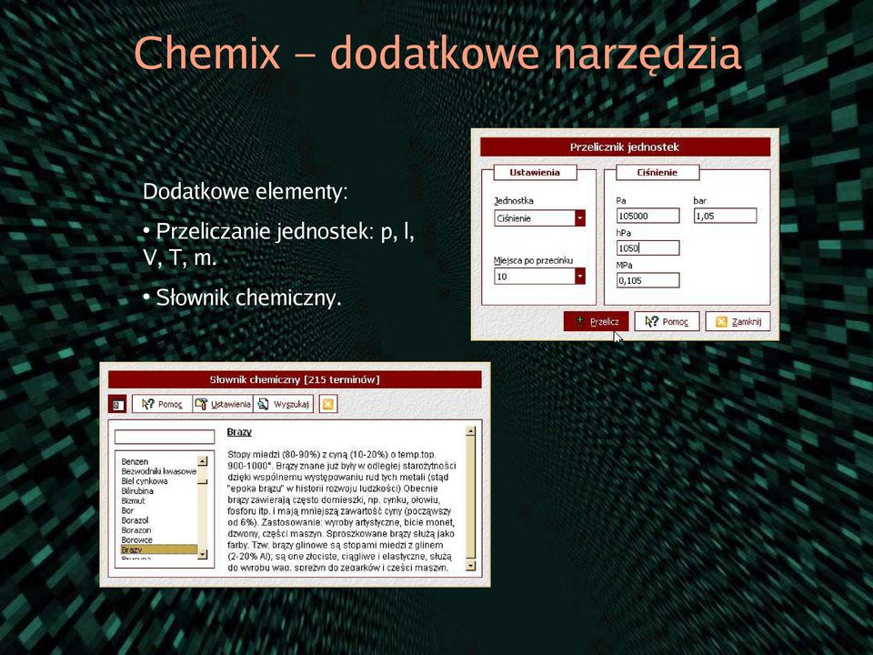 elementy: Przeliczanie