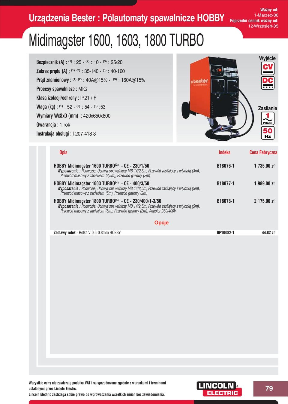 Midimagster 1600 TURBO (3) - CE - 230/1/ B18076-1 1 735.